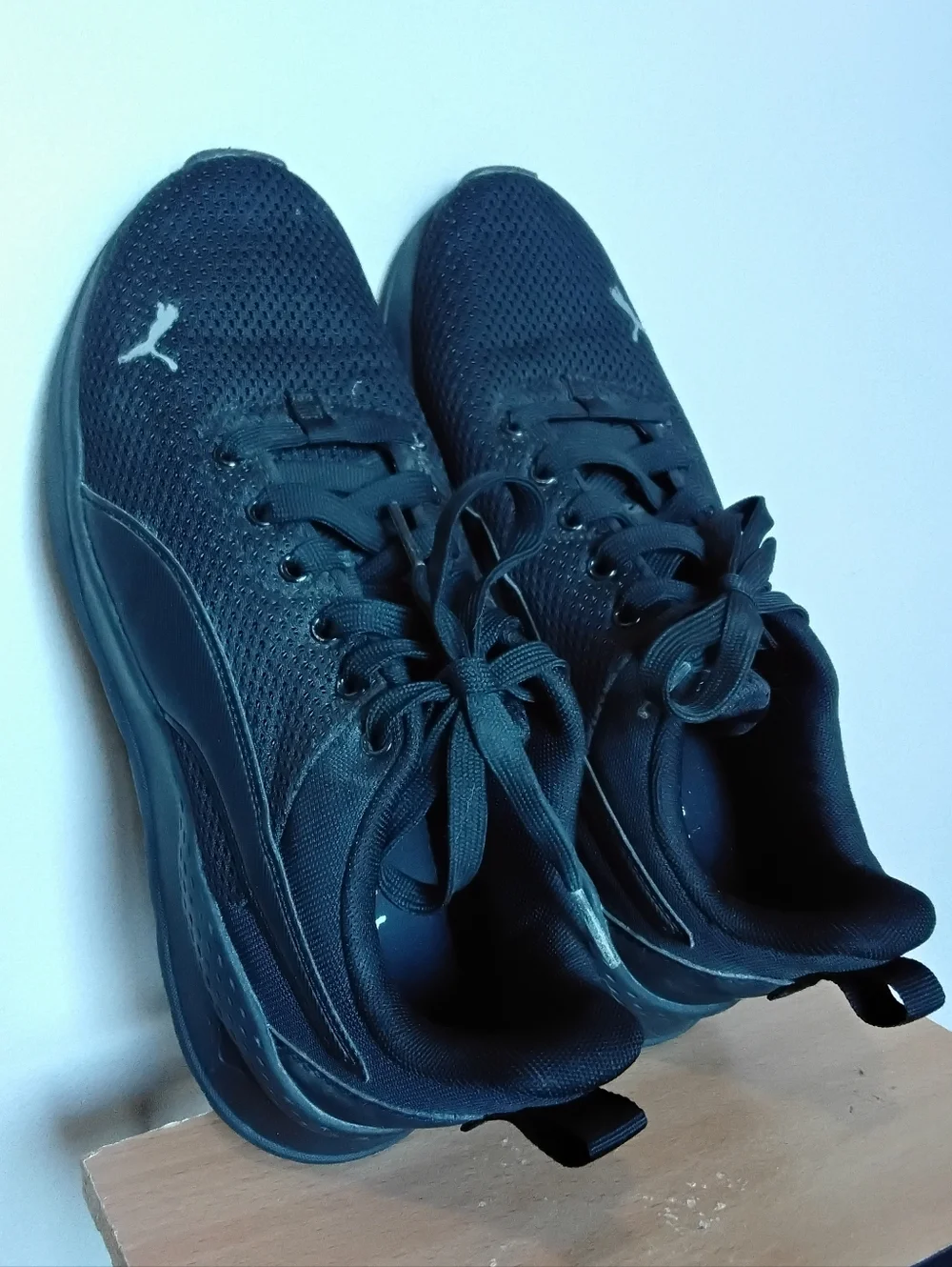 Puma Black Mesh & Synthetic Running Shoes – Size 6C EUC - Picture 9 of 12